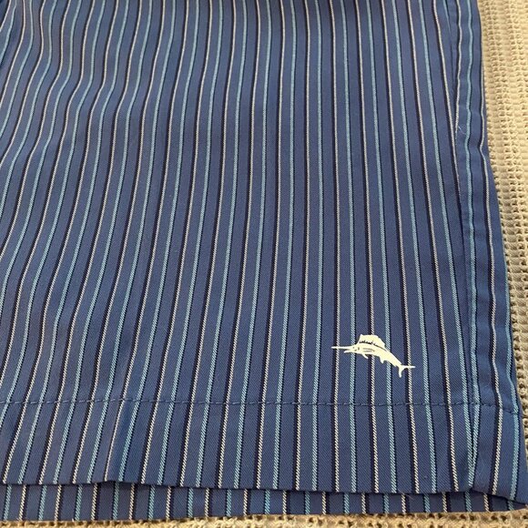 Tommy Bahama Men's Golf Shorts - Blue Stripe - Size 33 - Picture 3 of 8